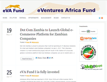 Tablet Screenshot of eva-fund.com